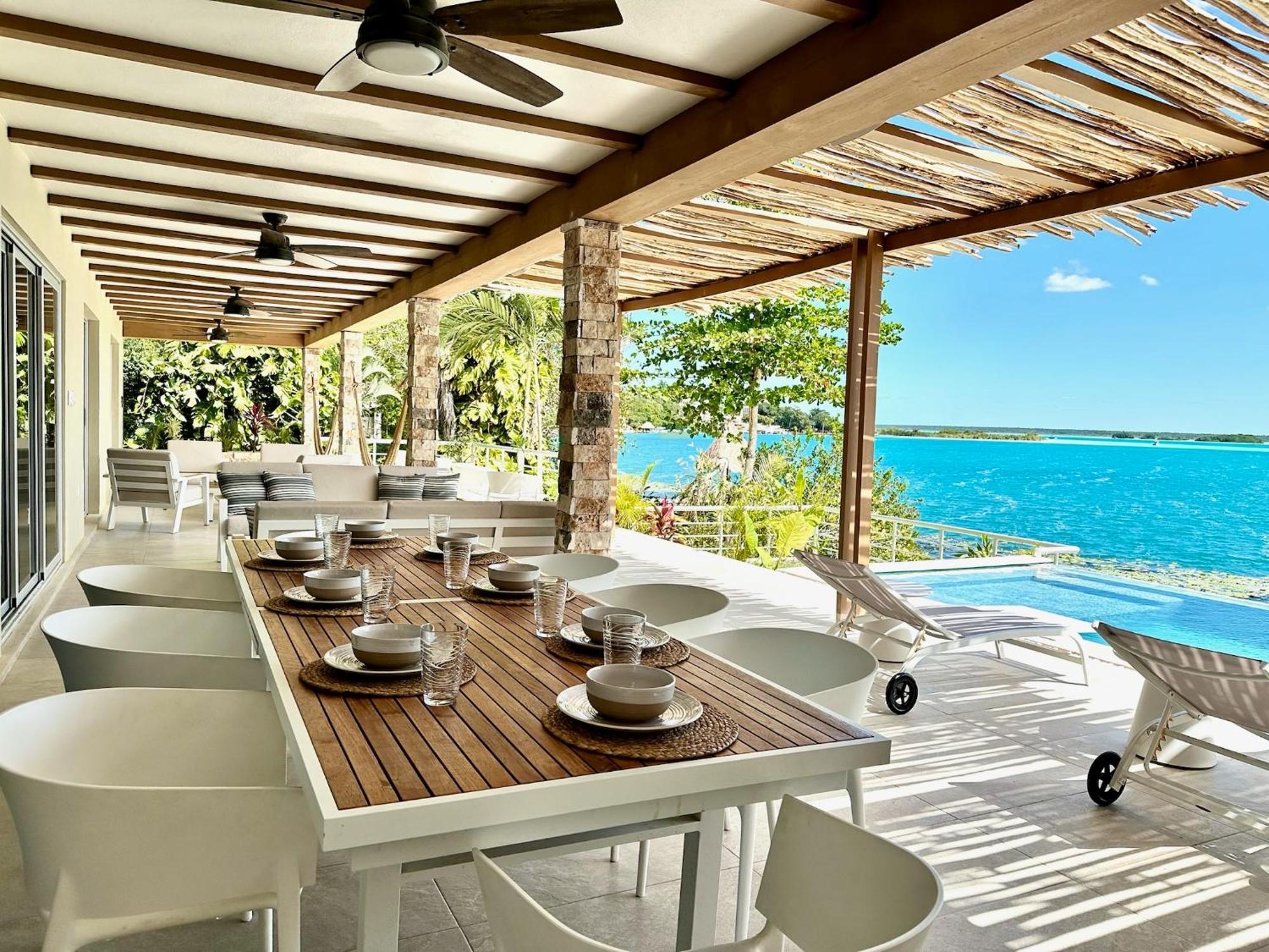 Casa Sol Y Luna -Beautiful Sunrises And Infinity Pool 巴卡拉尔 外观 照片